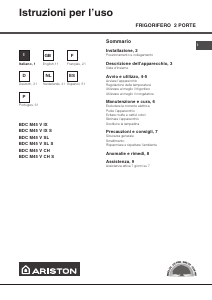 Bedienungsanleitung Ariston BDC M45 V IX Kühl-gefrierkombination