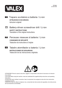 Manual de uso Valex LI-HOME 218 Atornillador taladrador