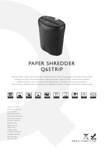 Manual Q-CONNECT Q6STRIP Destruidora de papel