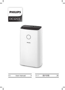Manual Philips DE3203 Dehumidifier