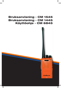 Bruksanvisning ComMaster CM 6845 Walkie-talkie