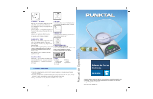 Manual de uso Punktal PK-DS04 Báscula de cocina