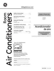 Handleiding GE AEZ05LTQ1 Airconditioner