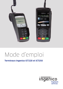 Mode d’emploi Ingenico iCT220 Appareil de paiement