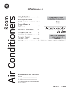 Handleiding GE AEL18DVL1 Airconditioner