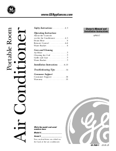 Manual GE APE07AHM1 Air Conditioner