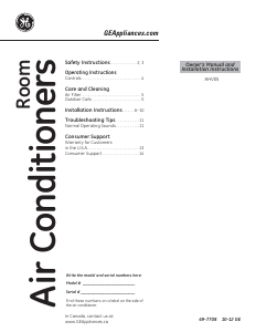 Handleiding GE AHV05LRQ1 Airconditioner