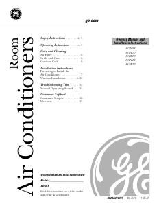 Handleiding GE AGH10AHG1 Airconditioner