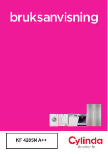 Bruksanvisning Cylinda KF 4285N RF Kyl-frys