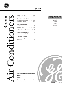 Handleiding GE AET05LJS1 Airconditioner