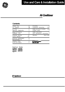Handleiding GE AJJ09DFV1 Airconditioner