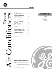 Handleiding GE AEQ072XH0 Airconditioner