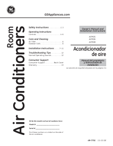Manual GE AEM05LVL1 Air Conditioner