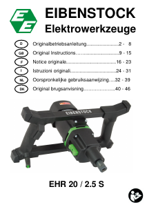 Handleiding Eibenstock EHR 20/2.5 S Cementmixer