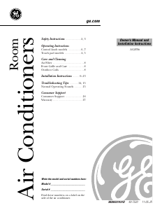 Manual GE AGH06LJG1 Air Conditioner