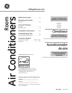 Handleiding GE AEM06LTQ1 Airconditioner