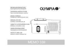 Mode d’emploi Olympia MEMO 33II Enregistreur numérique