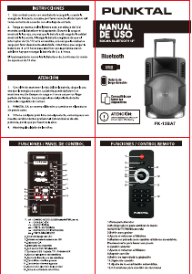 Manual de uso Punktal PK-13BAT Altavoz