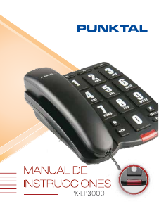 Manual de uso Punktal PK-EP3000 Teléfono