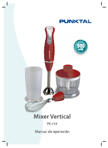 Manual de uso Punktal PK-139 Batidora de mano