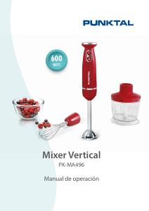 Manual de uso Punktal PK-MA496 Batidora de mano