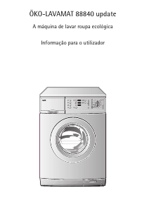 Manual AEG LAV88840 Máquina de lavar roupa