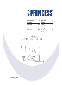Bedienungsanleitung Princess 204000 Zitruspresse