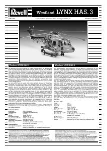 Bruksanvisning Revell set 04837 Helicopters Westland Lynx HAS.3