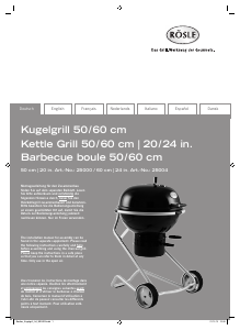 Manual Rösle Kugelgrill Barbecue