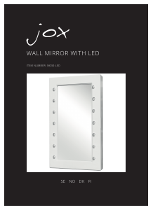 Bruksanvisning Jox M030-LED Spegel