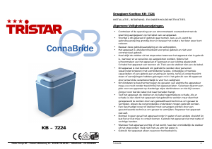 Manuale Tristar KB-7224 Frigorifero portatile