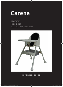 Manual Carena MATVIK Baby High Chair