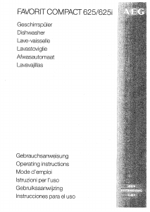 Manual de uso AEG FAVCOMP625IM Lavavajillas