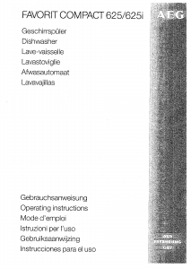 Mode d’emploi AEG FAVCOMP625IS Lave-vaisselle