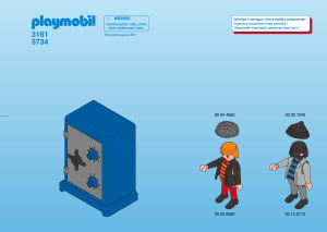 Bruksanvisning Playmobil set 3161 Police Rånare