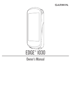 Manual Garmin Edge 1030 Cycling Computer