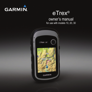 Manual Garmin eTrex 20 Handheld Navigation