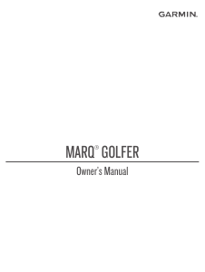 Manual Garmin Marq Golfer Smart Watch
