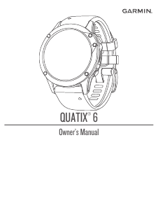 Handleiding Garmin Quatix 6 Smartwatch