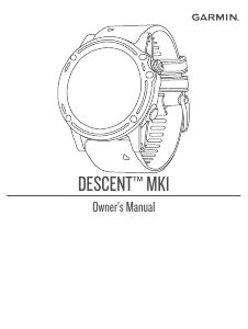 Handleiding Garmin Descent MK1 Smartwatch
