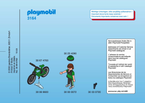 Manuale Playmobil set 3168 Police Poliziotto in bicicletta