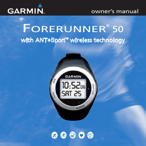 Handleiding Garmin Forerunner 50 Sporthorloge