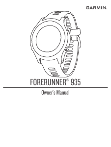 Handleiding Garmin Forerunner 935 Sporthorloge