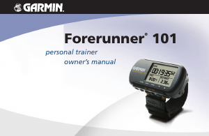 Manual Garmin Forerunner 101 Sports Watch