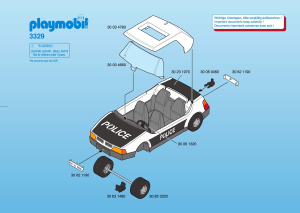 Manual de uso Playmobil set 3329 Police Coche de policía