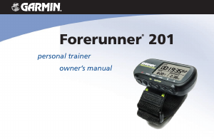 Handleiding Garmin Forerunner 201 Sporthorloge