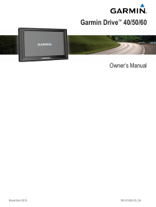 Handleiding Garmin Drive 60 Navigatiesysteem