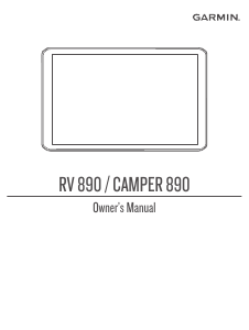 Manual Garmin Camper 890 Car Navigation