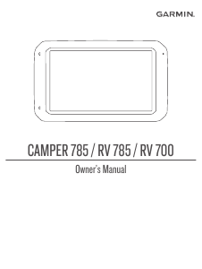 Manual Garmin Camper 785 Car Navigation