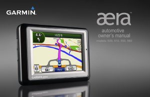 Handleiding Garmin Aera 550 Navigatiesysteem